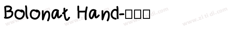 Bolonat Hand字体转换